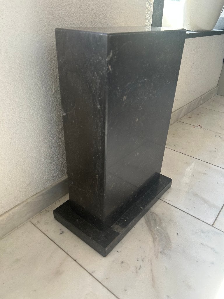 Zwarte Marmeren voet, 46cm hoog, Ophalen, Zo goed als nieuw