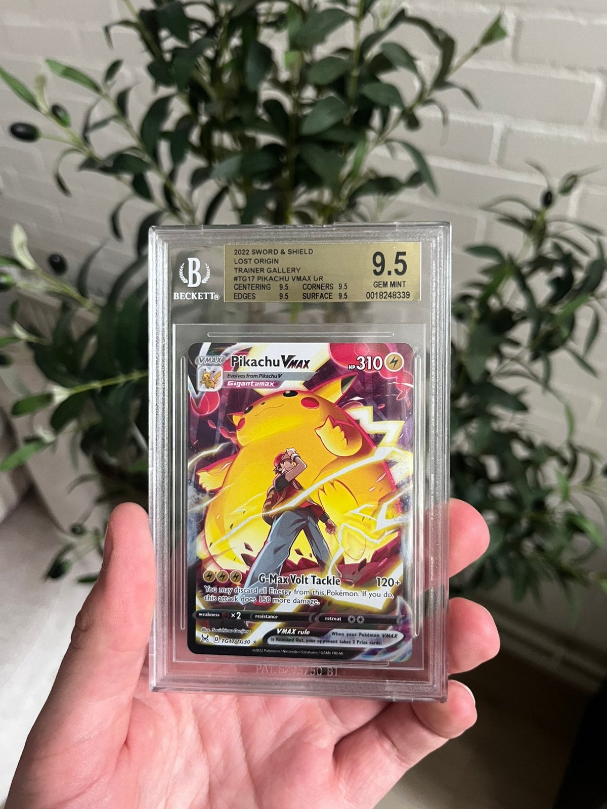Pikachu VMAX BGS 9,5, Ophalen of Verzenden, Zo goed als nieuw
