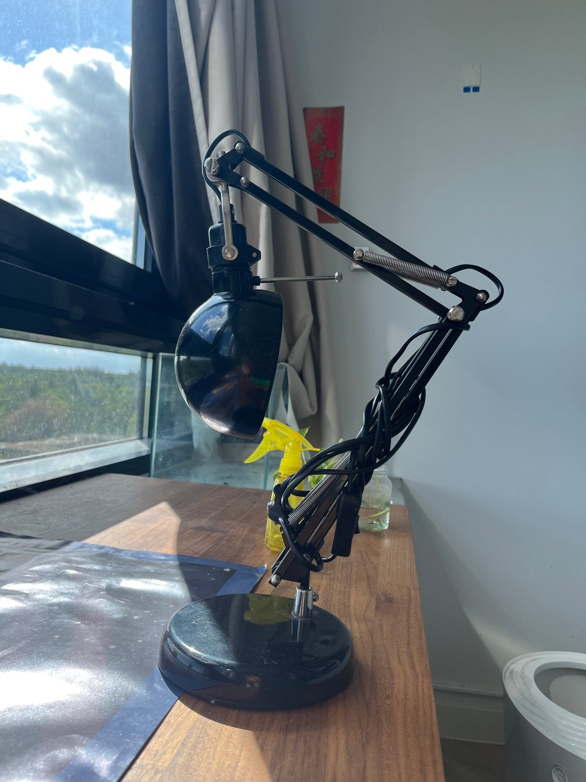IKEA bureaulamp met lichtbron, Ophalen, Bureaulamp, Gebruikt, Metaal