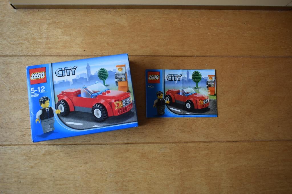 Lego 8402 City sportwagen, Lego, Ophalen of Verzenden, Zo goed als nieuw, Compleet