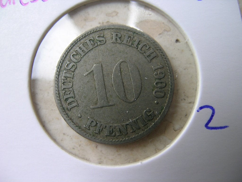 10 Pfennig 1900 G Duitsland (nr 2), Ophalen of Verzenden, Duitsland, Losse munt