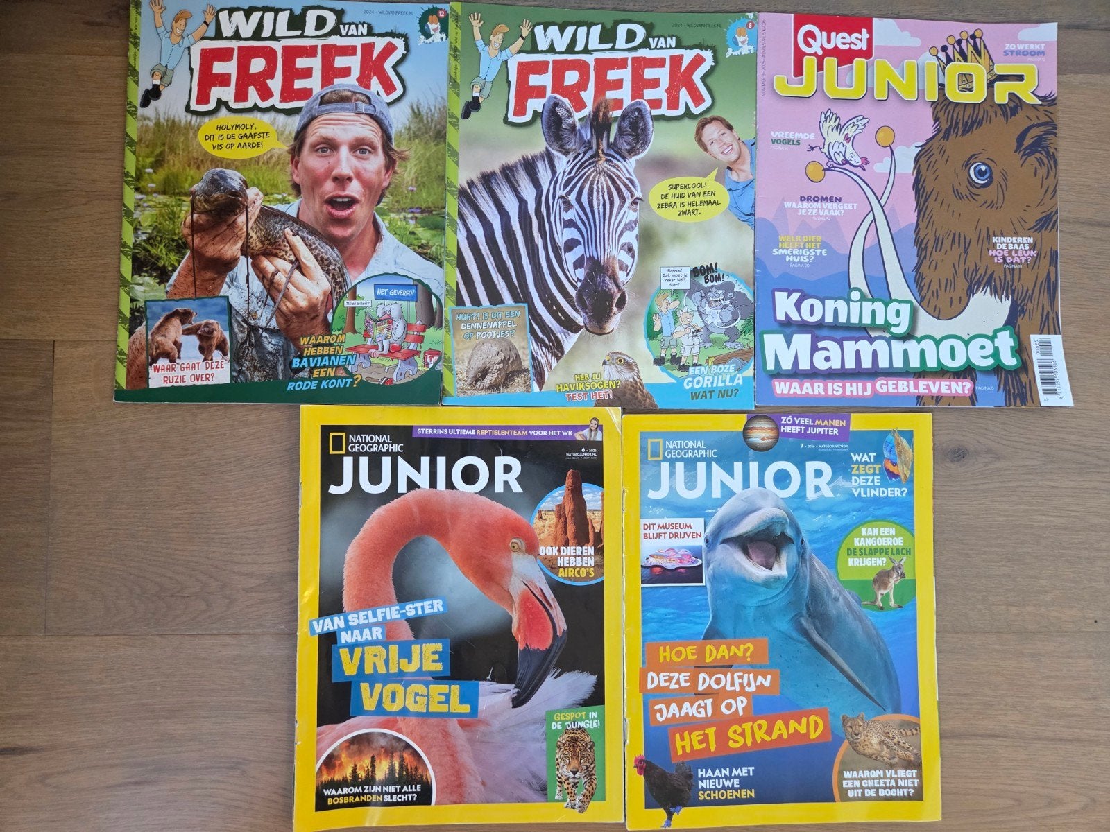 Freek 2x, Quest Junior 1x en 2x National geographic junior, Boeken, Ophalen of Verzenden, Gelezen, Wetenschap en Natuur