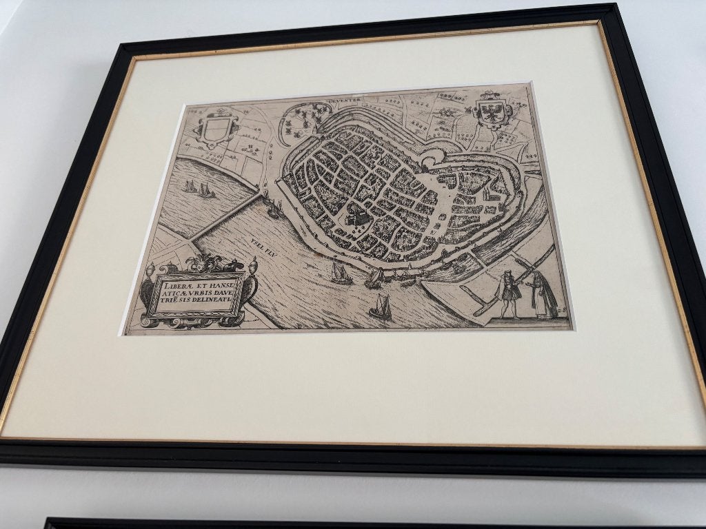 Prachtige plattegrond van Deventer, Antiek en Kunst, Ophalen of Verzenden
