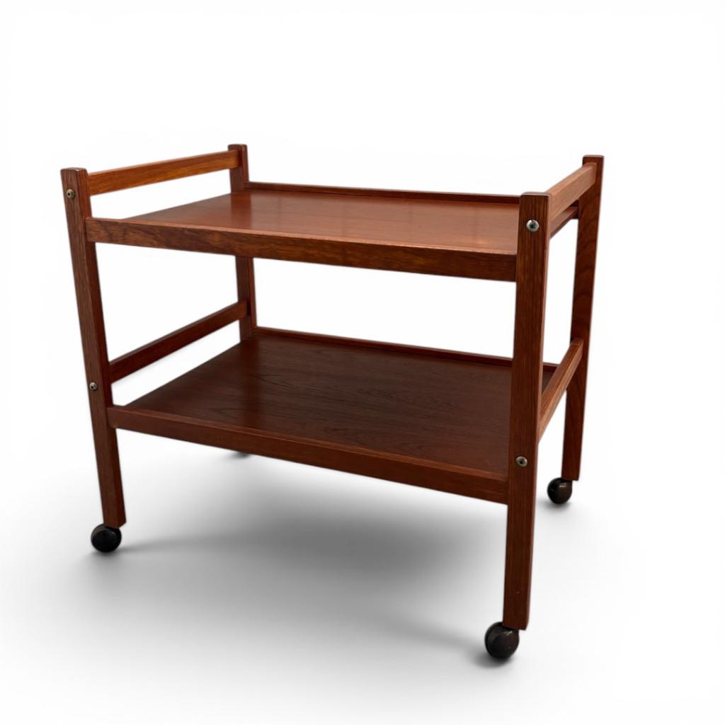 Vintage Deense trolley / bijzettafel, BRDR Furbo, Ophalen, BRDR Furbo, Gebruikt, 50 tot 100 cm