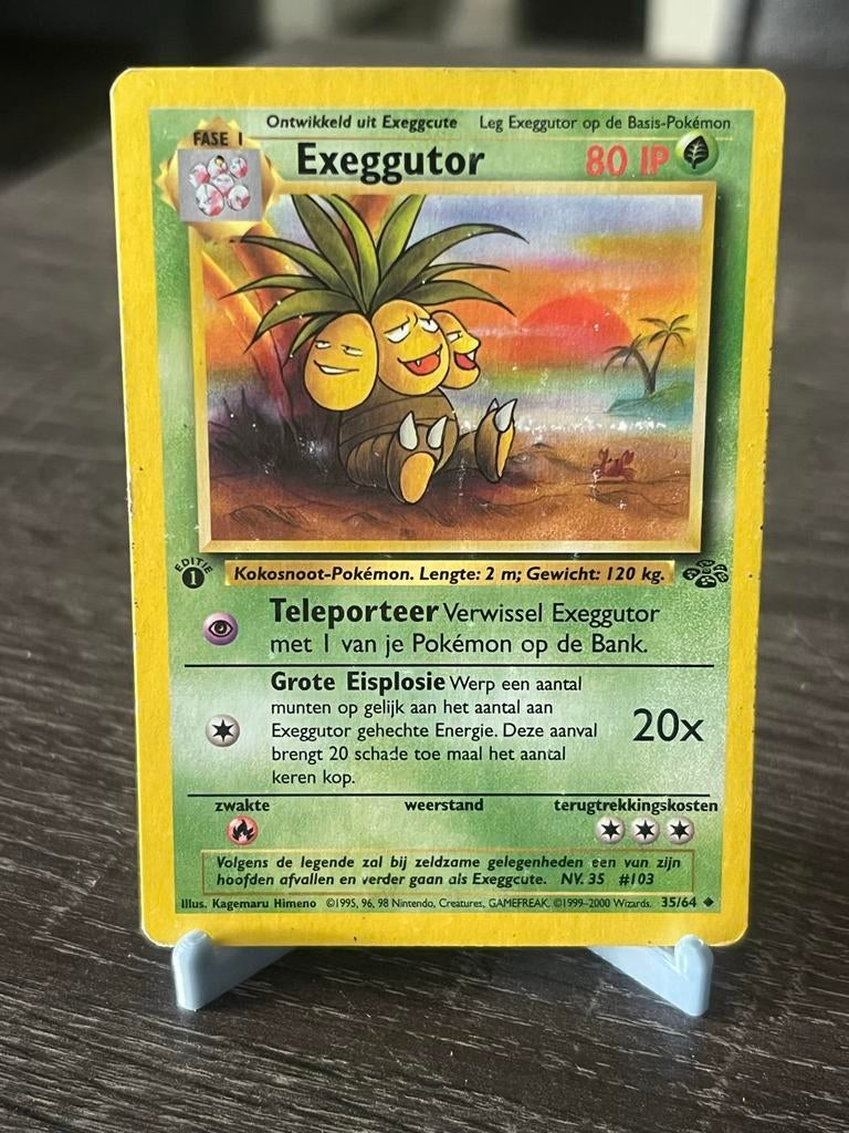 Exeggutor NL 1e editie (35/64) - Jungle - Good, Ophalen of Verzenden, Gebruikt, Losse kaart