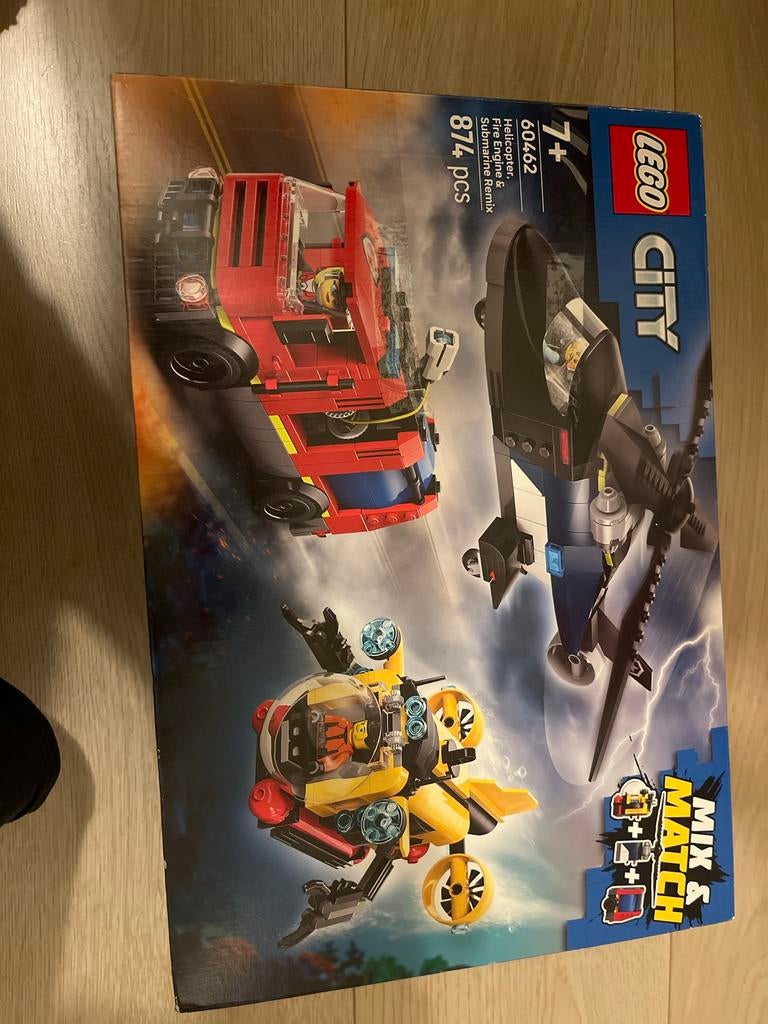 Lego City 60462 Helikopter & Onderzeeër Remix (7+), Kinderen en Baby's, Speelgoed | Duplo en Lego, City, Lego, Nieuw, Ophalen of Verzenden