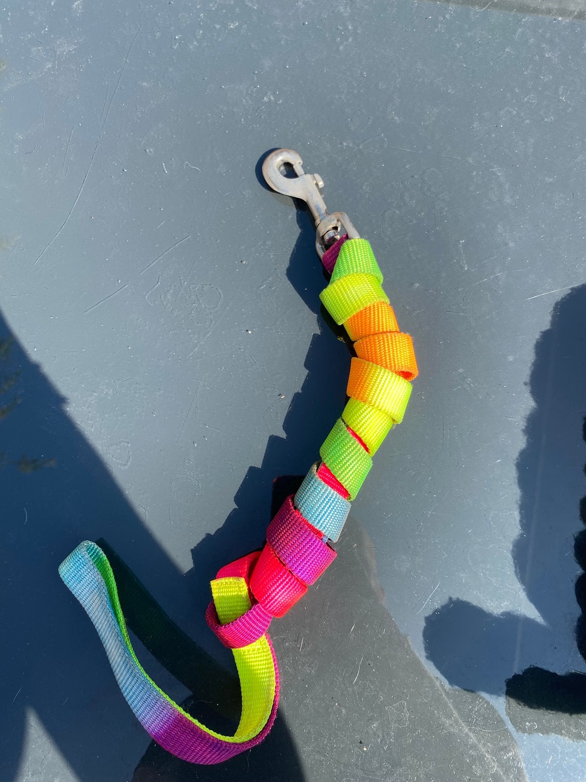 Waldhausen halstertouw neon rainbow, Gebruikt, Meerkleurig, Ophalen of Verzenden, Overige merken