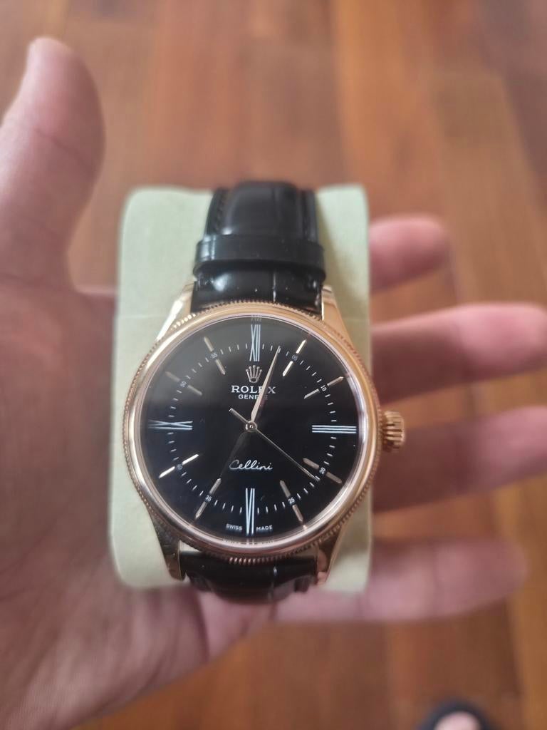 Rolex Cellini, Ophalen of Verzenden, Nieuw, Leer, Rolex