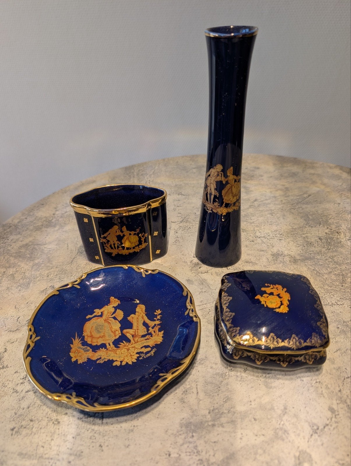 Limoges Porselein Set - Lourdes & P. Rastaud, Antiek en Kunst, Ophalen of Verzenden