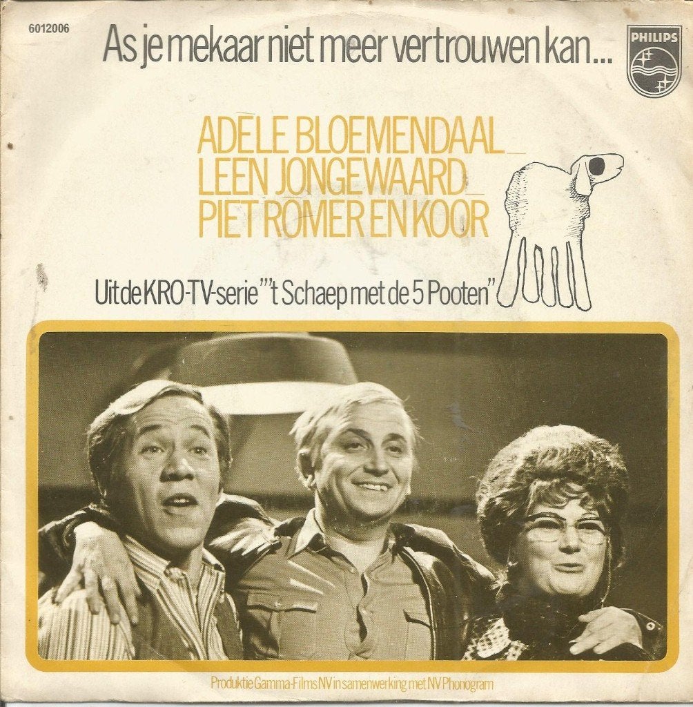 VERKOCHT Adèle Bloemendaal.. – As Je Mekaar Niet Meer Vertro, Cd's en Dvd's, Fotohoes, 7 inch, Ophalen of Verzenden, Zo goed als nieuw