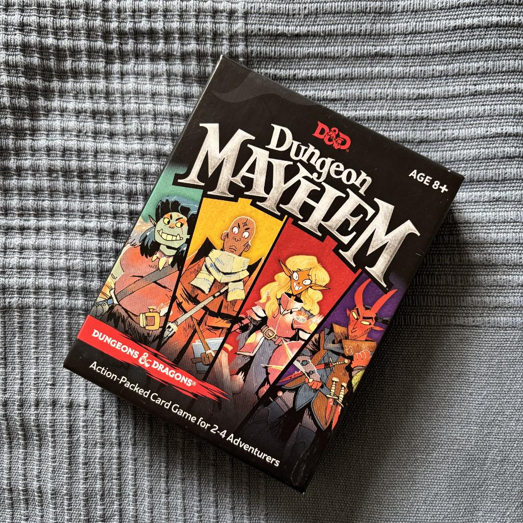 D&D Dungeon Mayhem - kaartspel, Een of twee spelers, Ophalen of Verzenden, Zo goed als nieuw