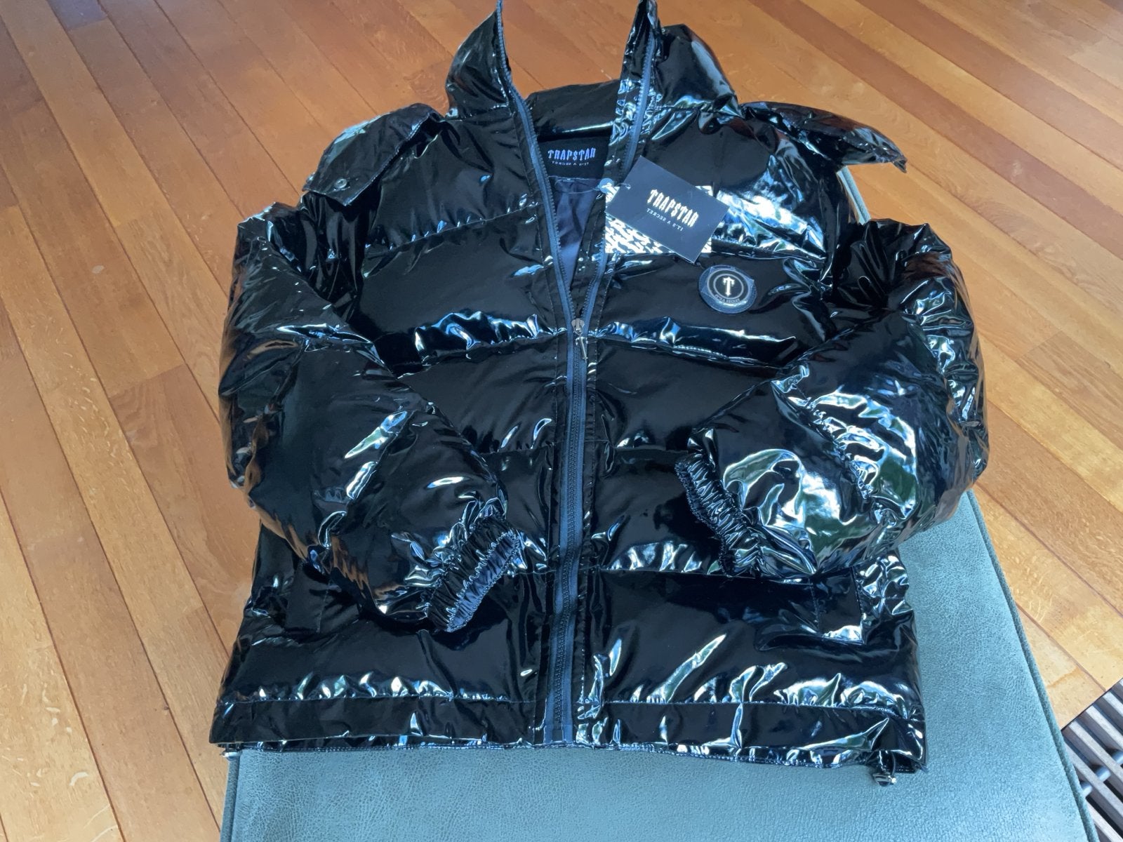 Trapstar Irongate Shiny Puffer Jacket Zwart - Maat S, Ophalen of Verzenden, Nieuw, Maat 46 (S) of kleiner, Zwart