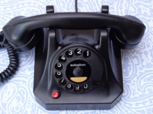 Oude Bakelieten Telefoon AUTOPHON met Draaischijf uit 1956, Telecommunicatie, Vaste telefoons | Niet Draadloos, Ophalen of Verzenden