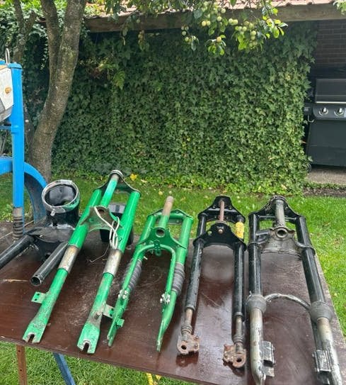 Partij voorvorken, Ophalen of Verzenden, Gebruikt, Frame, Overige merken
