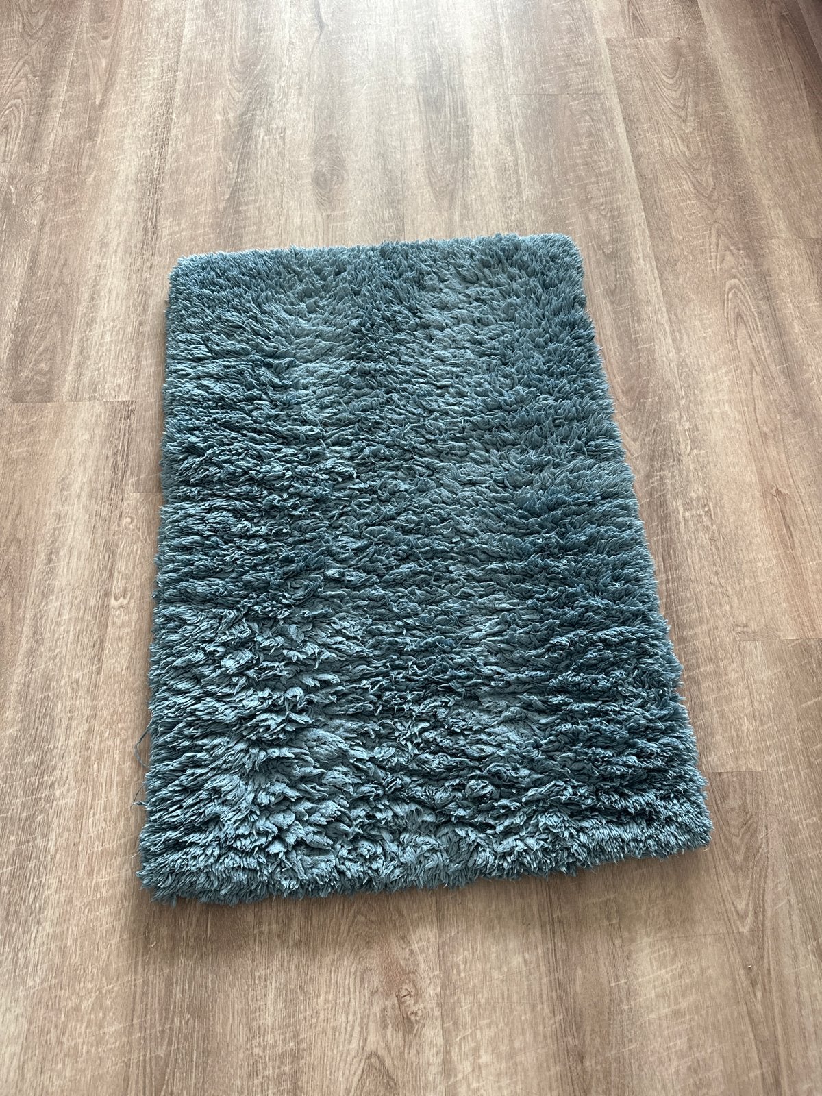 Zachte badmat 60x90 cm - Grijsblauw, Ophalen, Gebruikt, Blauw, Badmat