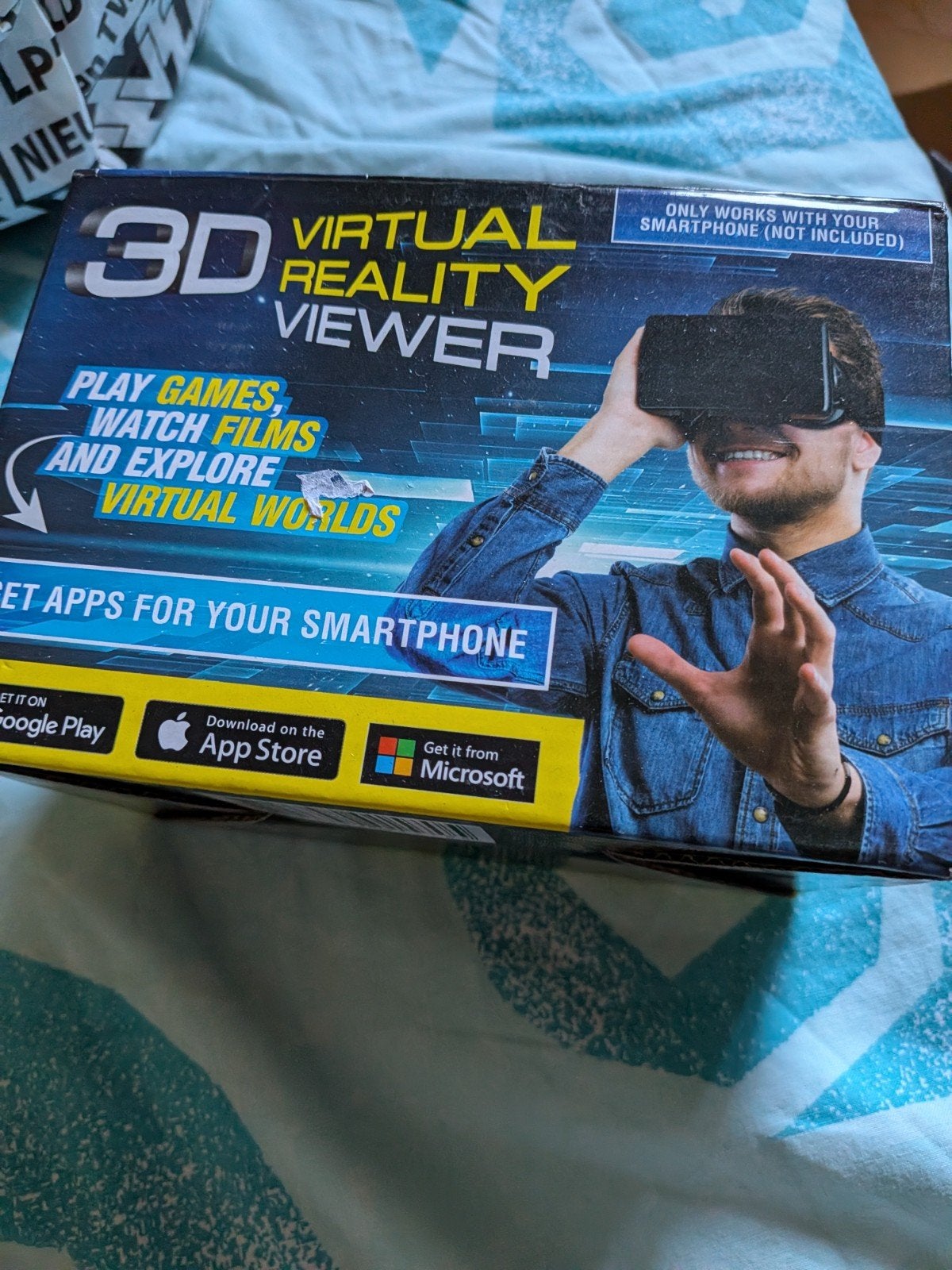 3D Virtual Reality Viewer voor Smartphone, Ophalen of Verzenden, Zo goed als nieuw, VR-bril, Telefoon