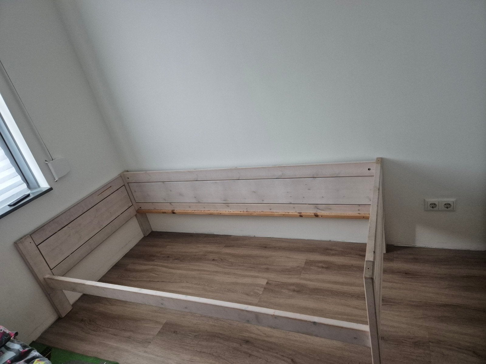Lifetime basisbed whitewash, Ophalen, Gebruikt, 180 cm of meer, 85 tot 100 cm