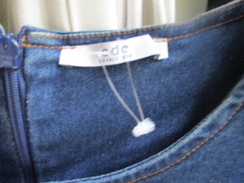 mj/EDC/spijkerjurkje/jurk/maat L valt als 38 met 7/8 mouw, Kleding | Dames, Maat 38/40 (M), Blauw, Ophalen of Verzenden, Zo goed als nieuw