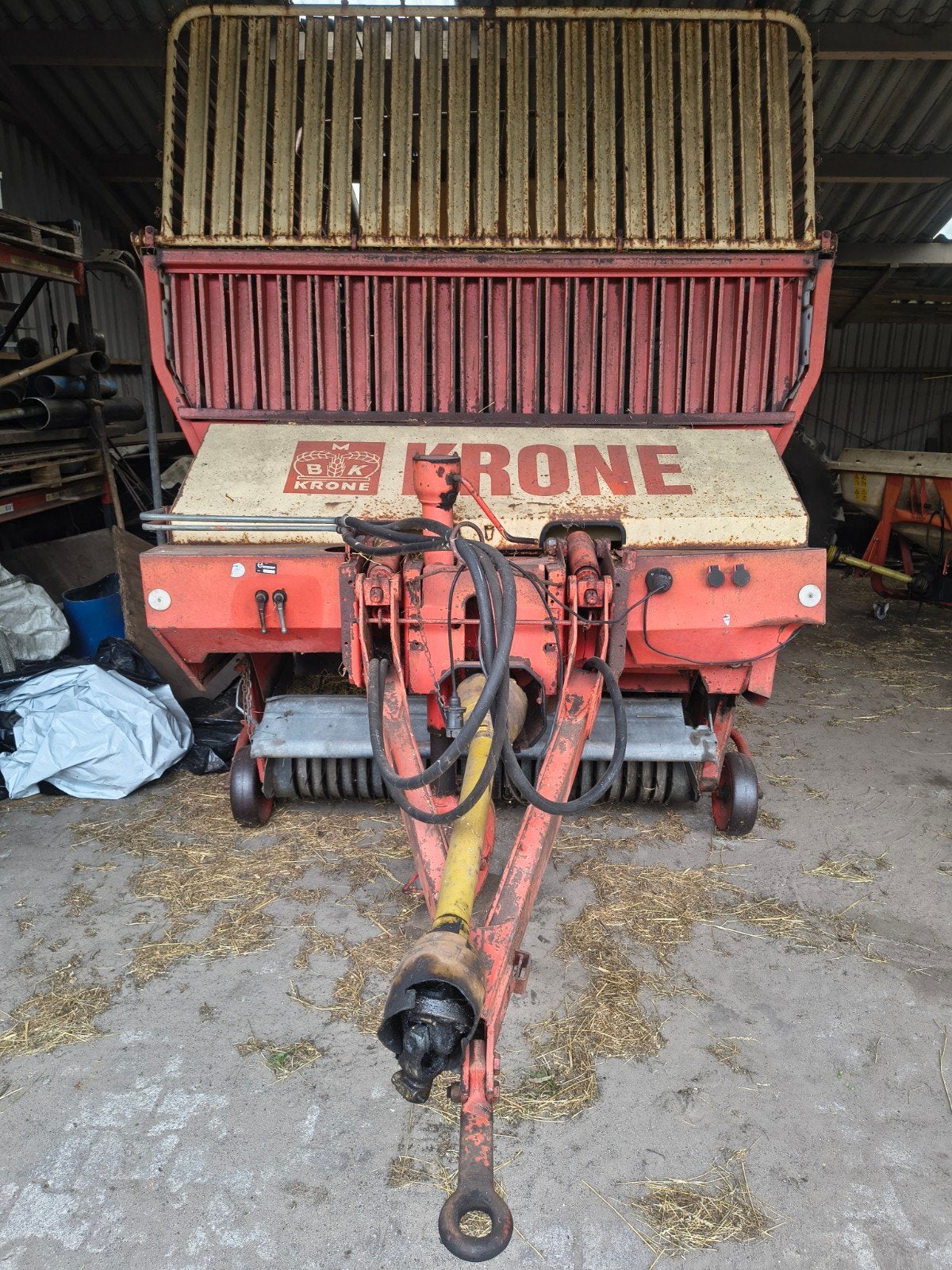 Krone Turbo 2900 opraapwagen, Ophalen, Akkerbouw, Oogstmachine