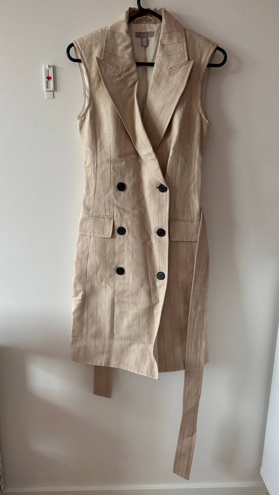 Ongedragen jurk H&M, linnen blend, maat XS, Ophalen of Verzenden, Nieuw, Maat 34 (XS) of kleiner, Boven de knie