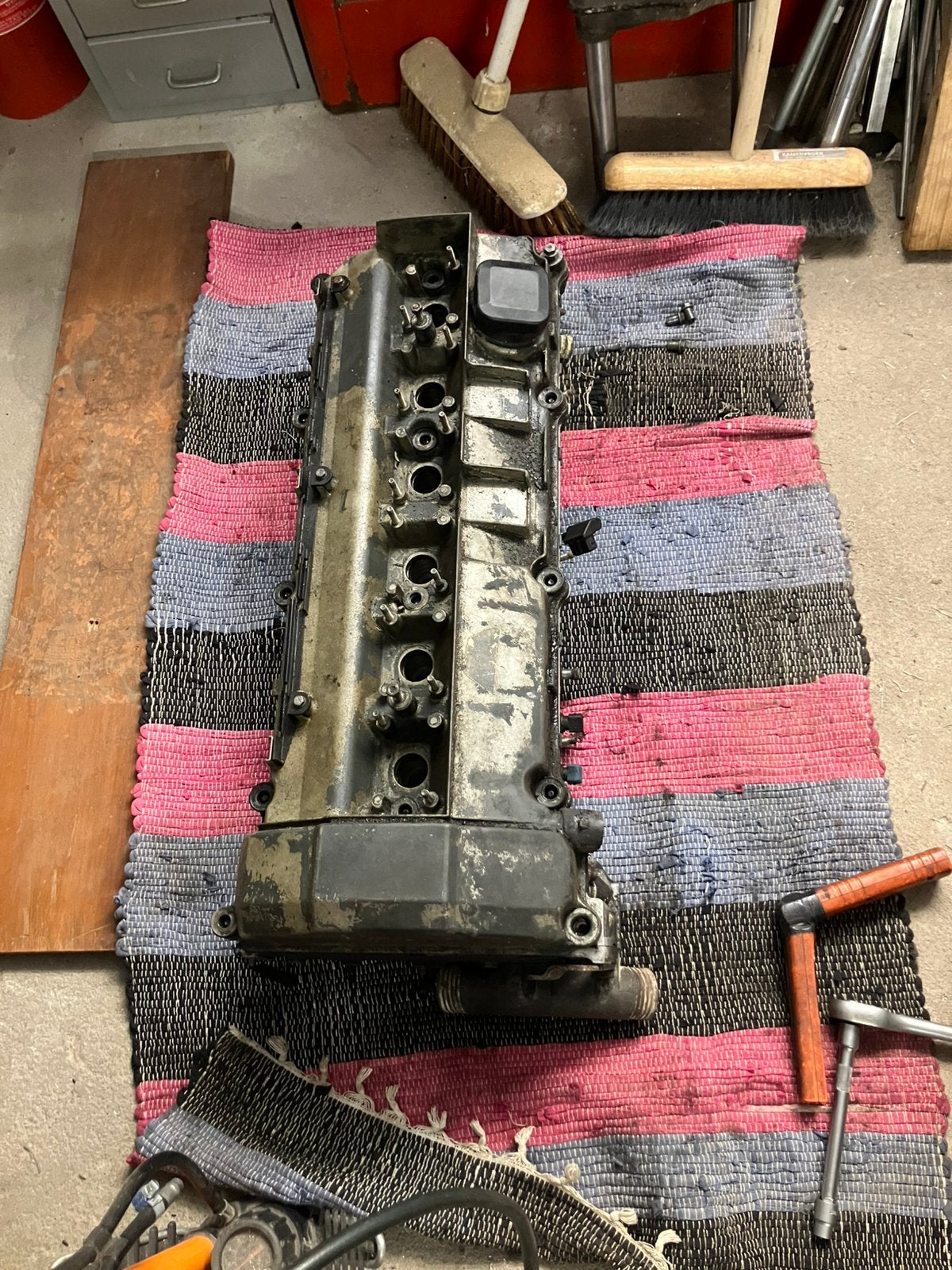 M50b25 cilinderkop non vanos, Auto-onderdelen, Motor en Toebehoren, Ophalen, Gebruikt, BMW