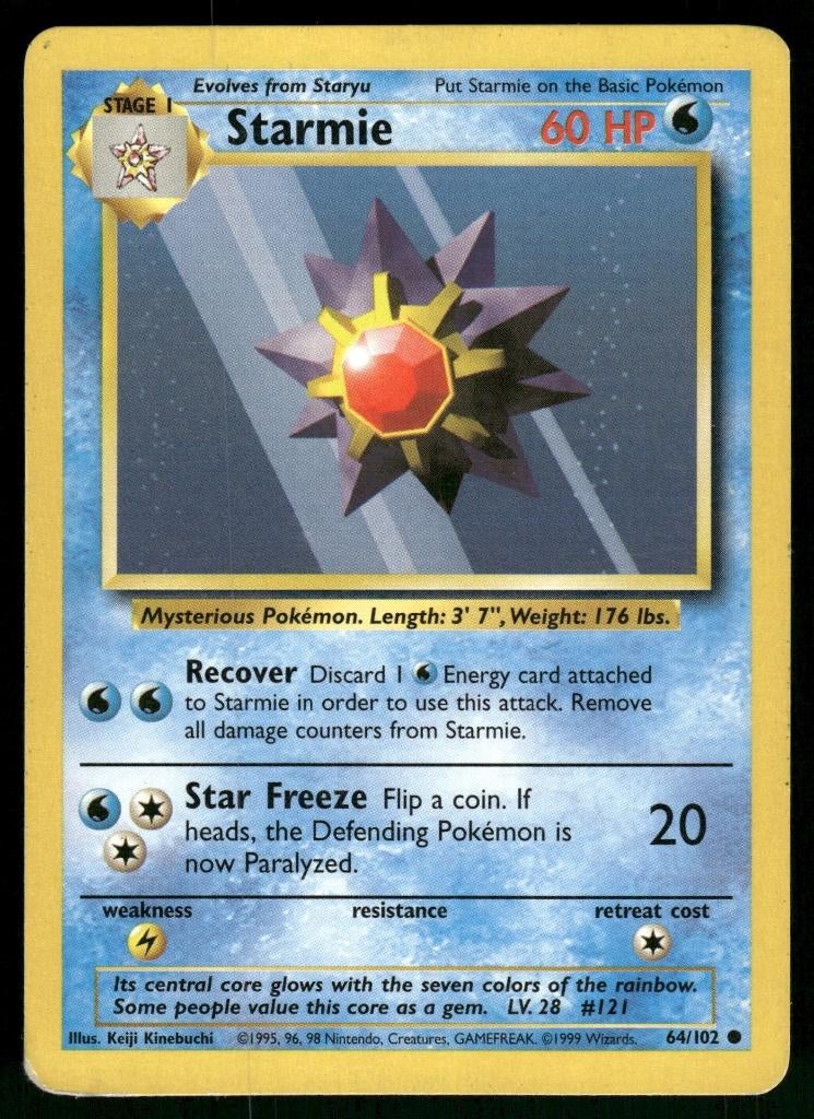 Starmie 64/102 - Base (NM), Verzenden, Gebruikt