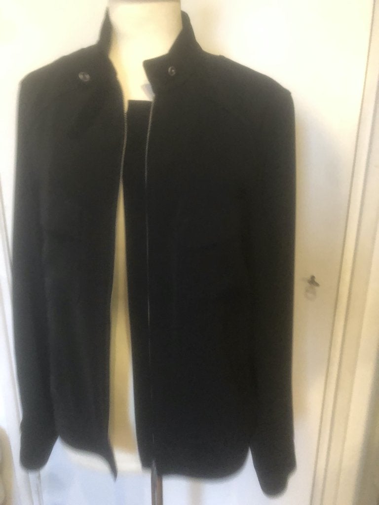 VERSE zwarte blouseon m 40 opstaande kraag deelbare rits, Maat 38/40 (M), Zwart, Ophalen of Verzenden, Zo goed als nieuw
