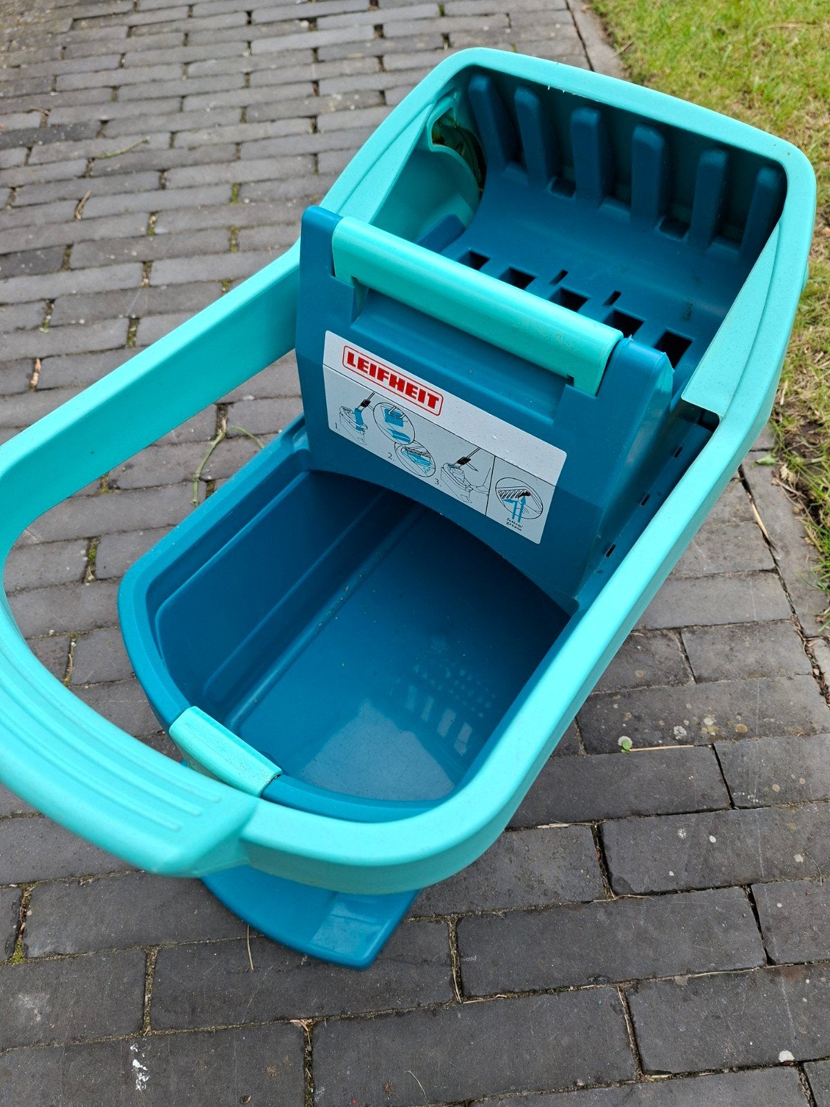 Leifheit Dweilemmer met pers - Turquoise, Ophalen of Verzenden, Dweilemmer, -bak, of -wagen