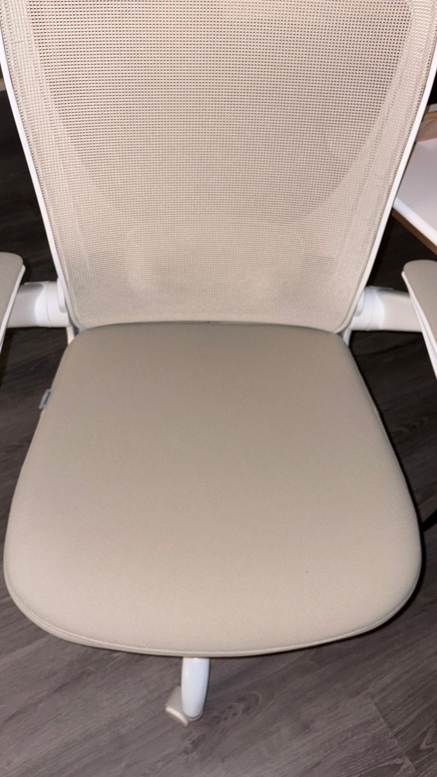 SONGMICS Ergonomische Bureaustoel met Mesh en Lendensteun, Huis en Inrichting, Ophalen, Beige, Zo goed als nieuw, Bureaustoel