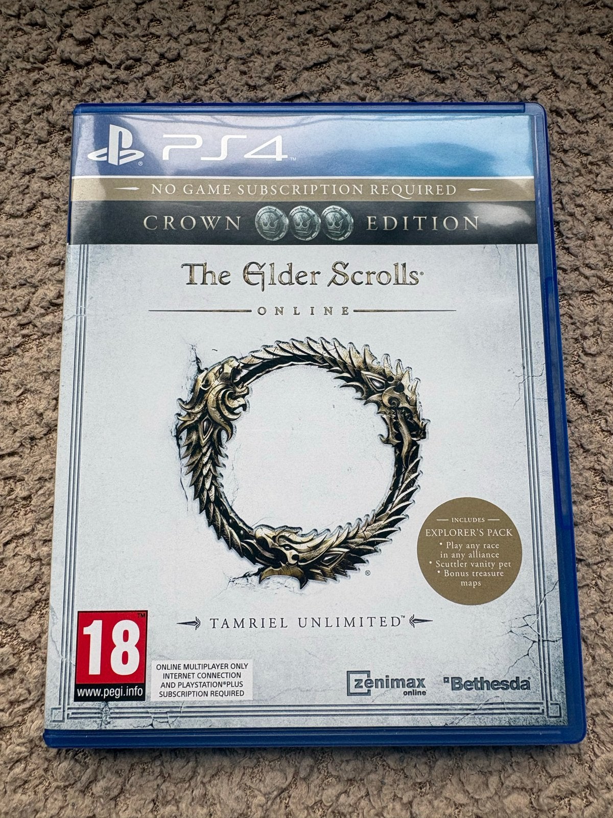 The Elder Scrolls Online: Tamriel Unlimited (PS4), Online, Vanaf 18 jaar, Ophalen of Verzenden, Zo goed als nieuw