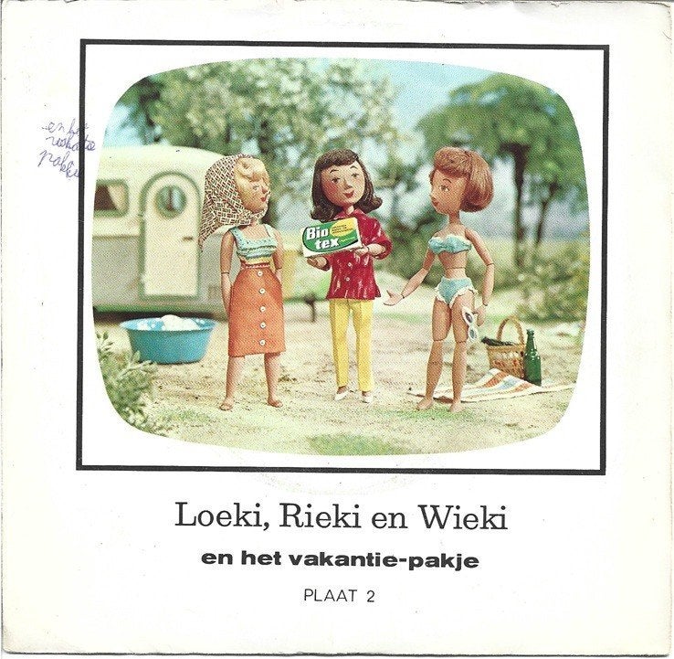 Loeki, Rieki en Wieki en het vakantie-pakje Biotex uit 1968, Cd's en Dvd's, Gebruikt, Ophalen of Verzenden, Kinderen en Jeugd