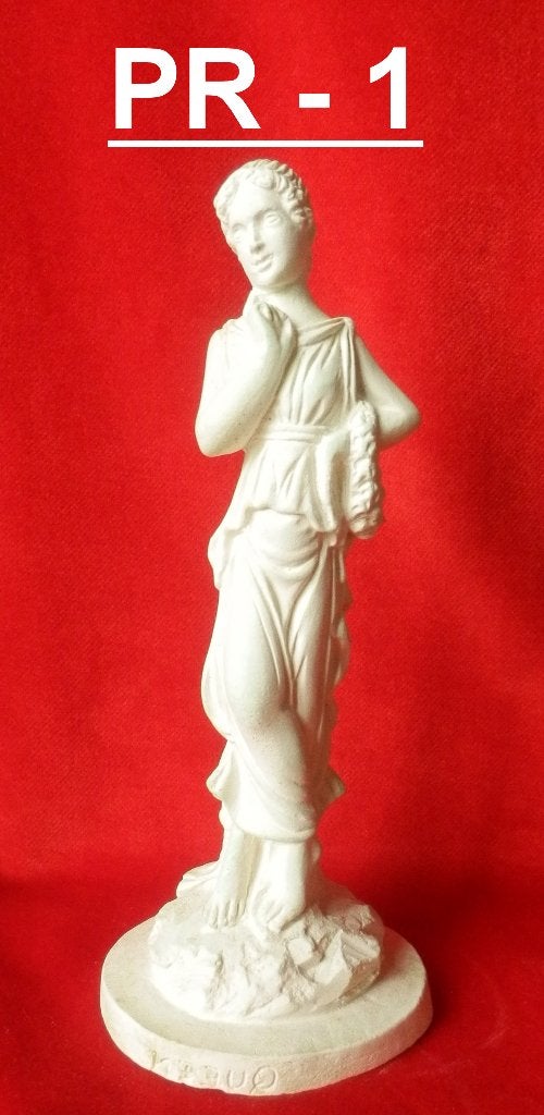 Pr1: Wit Beeldje van Gips van de Griekse Godin Persephone, Ophalen of Verzenden, Zo goed als nieuw