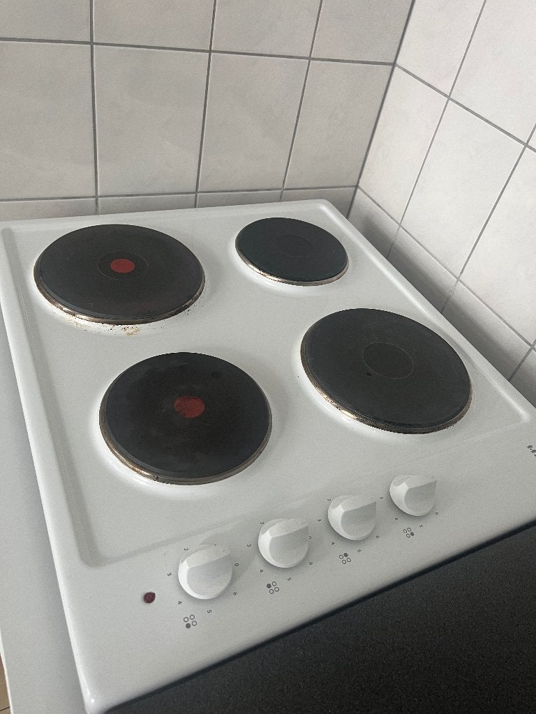 Kookplaat elektrisch, Witgoed en Apparatuur, Kookplaten, Ophalen, Gebruikt, 4 kookzones, Vrijstaand