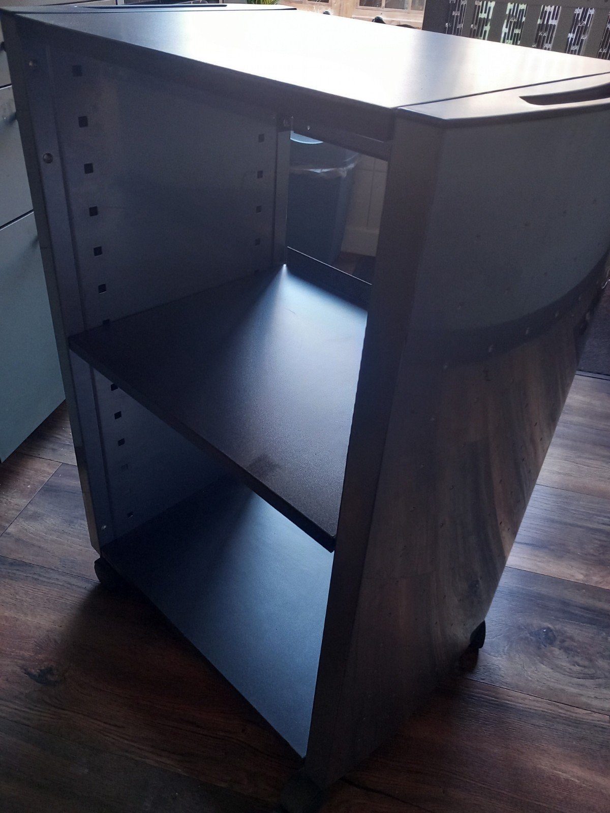 Audiomeubel / Hifi-meubel met wieltjes - Binnenmaat 45cm, Ophalen, Gebruikt, Hout