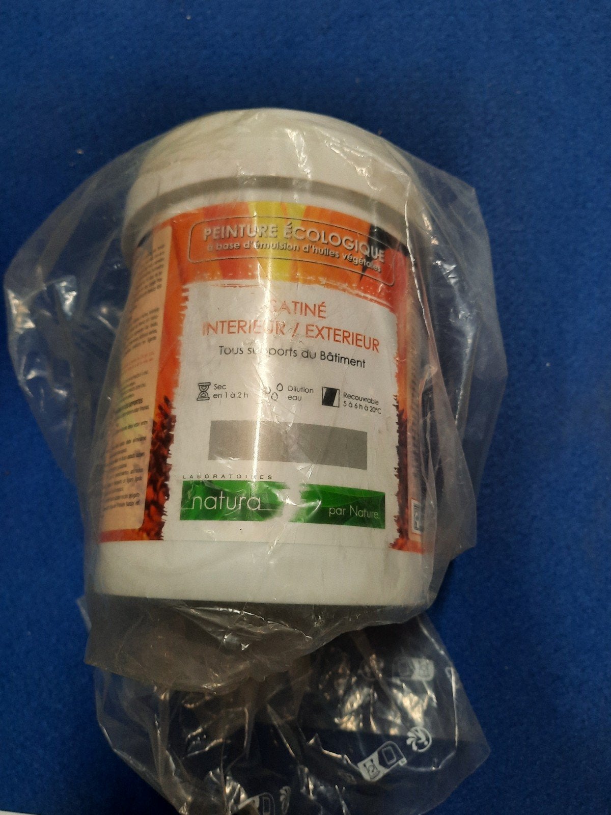 Natura Verf - Vert Pastel - 1L - Binnen/Buiten, Nieuw, Ophalen of Verzenden, Verf, Minder dan 5 liter