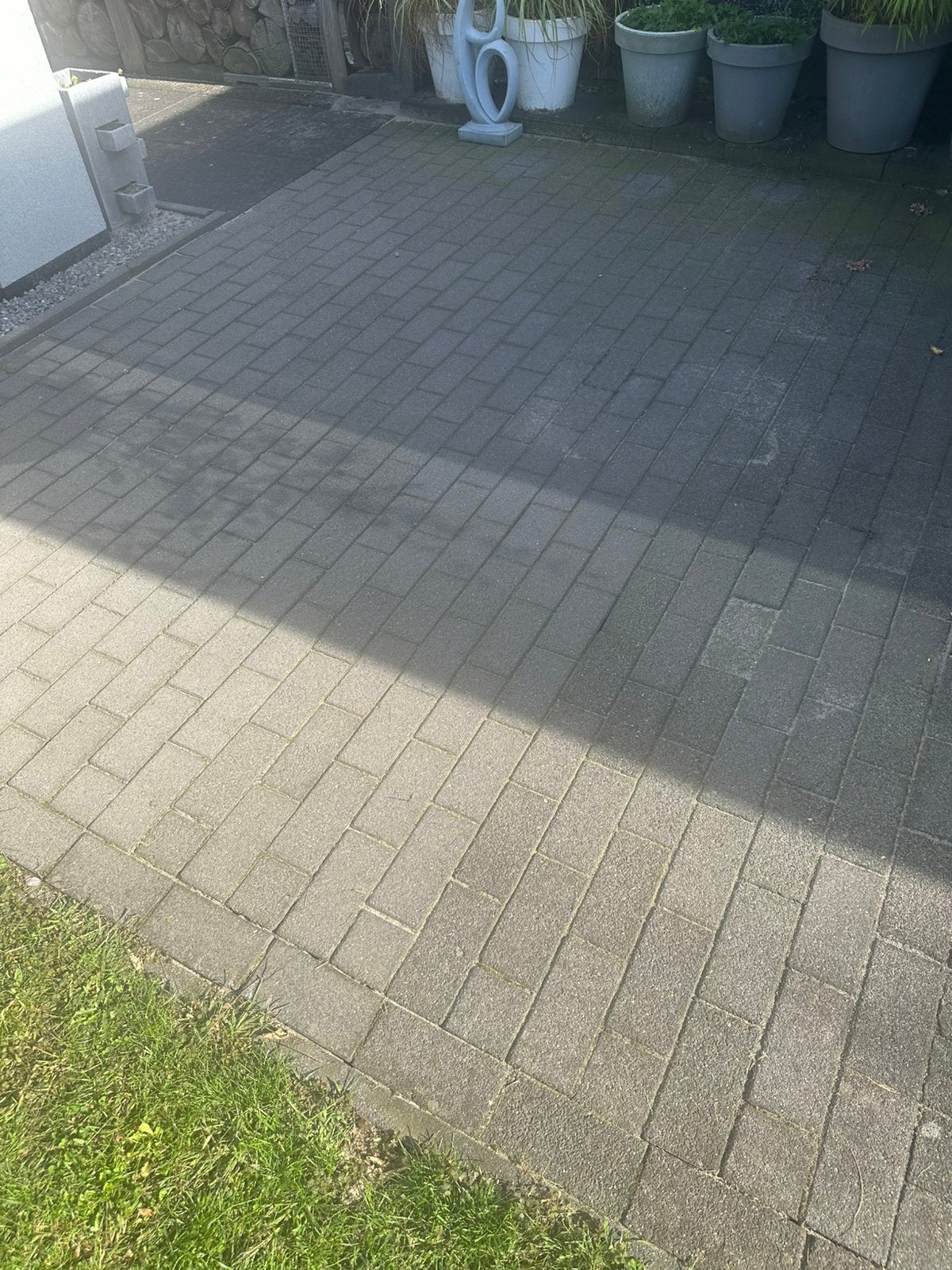 MBI betonklinkers antraciet Komo totaal 58m2, Ophalen, Gebruikt, Klinkers, 10 m² of meer