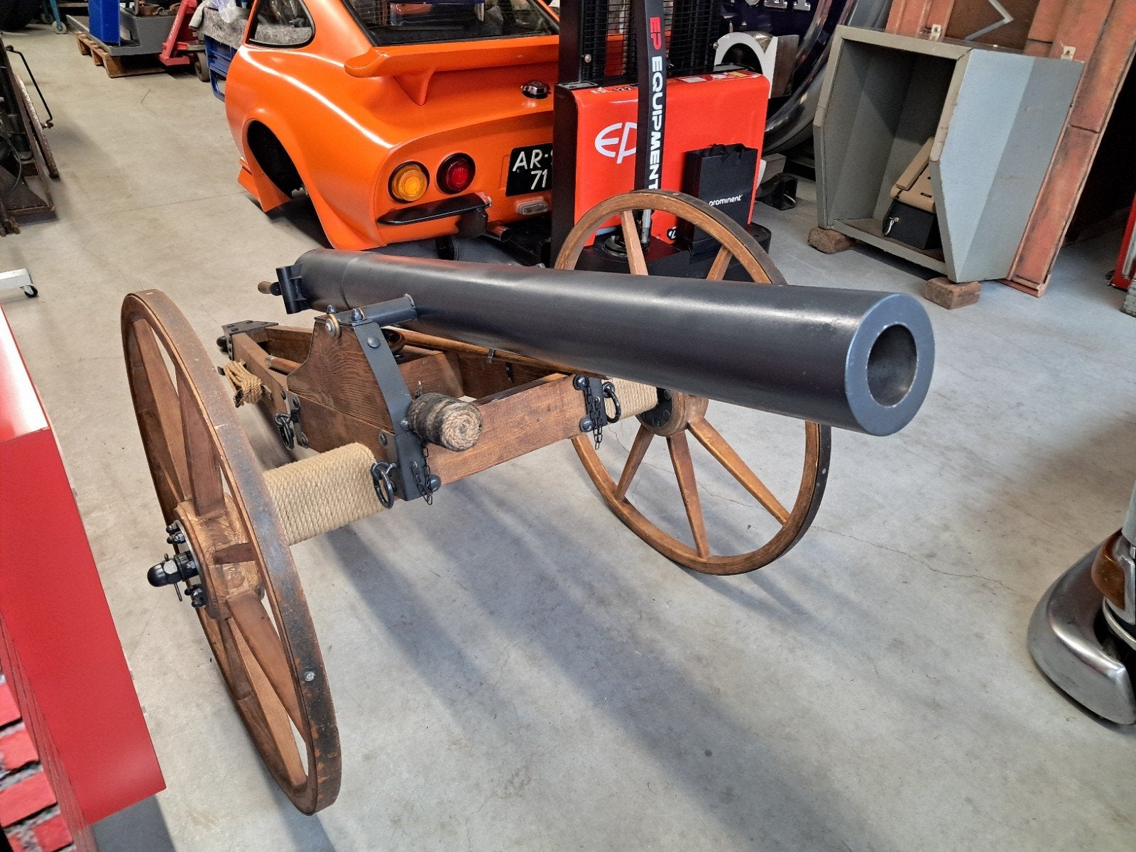 Replica getrokken achterlaad kanon, groot model 237cm, Verzamelen, Ophalen, Eu, Eu, Overige typen