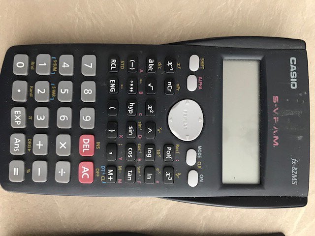 Casio rekenmachine fx82ms, Ophalen, Zo goed als nieuw