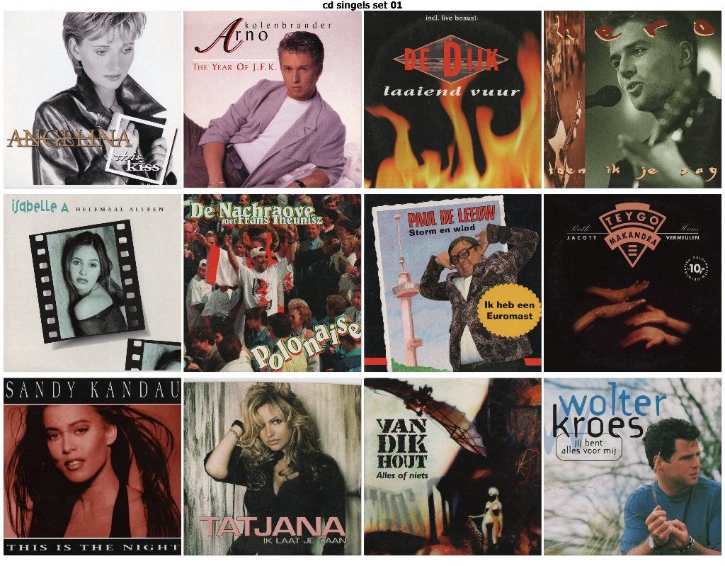 cd singels set 01 (12 verschillende artiesten), Ophalen of Verzenden, Zo goed als nieuw, Nederlandstalig