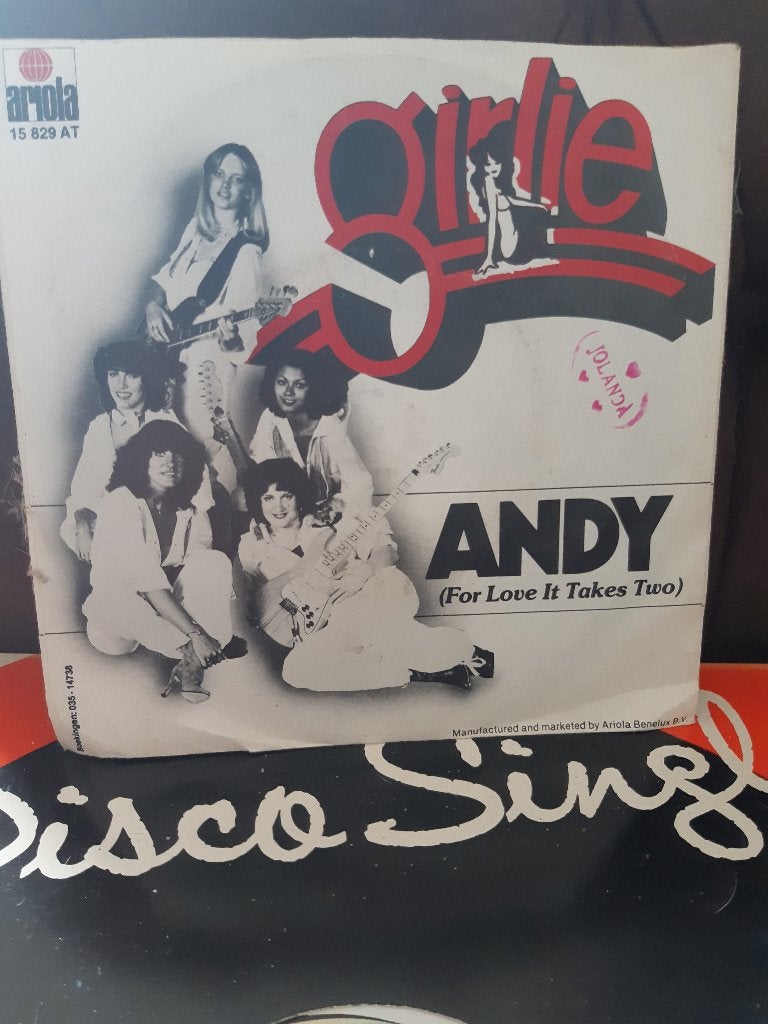 girlie - andy   j, Gebruikt, 7 inch, Ophalen of Verzenden, Pop