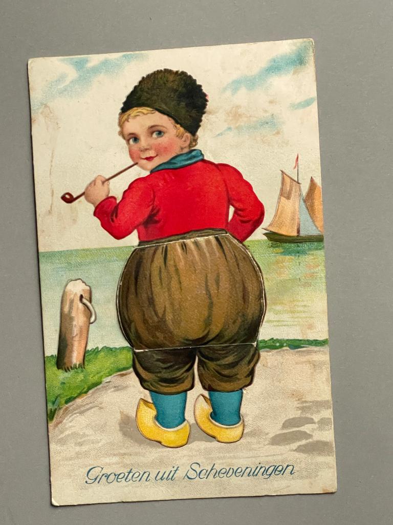 Ansichtkaart leperello met de Groeten uit Scheveningen , Verzamelen, Ansichtkaarten | Nederland, Ophalen of Verzenden, 1920 tot 1940