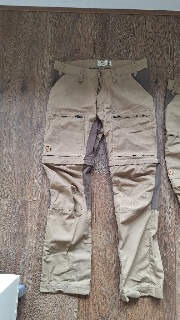 2 Fjallraven Abisko Lite afritsbroeken maat 48, Ophalen of Verzenden, Gebruikt, Kleding