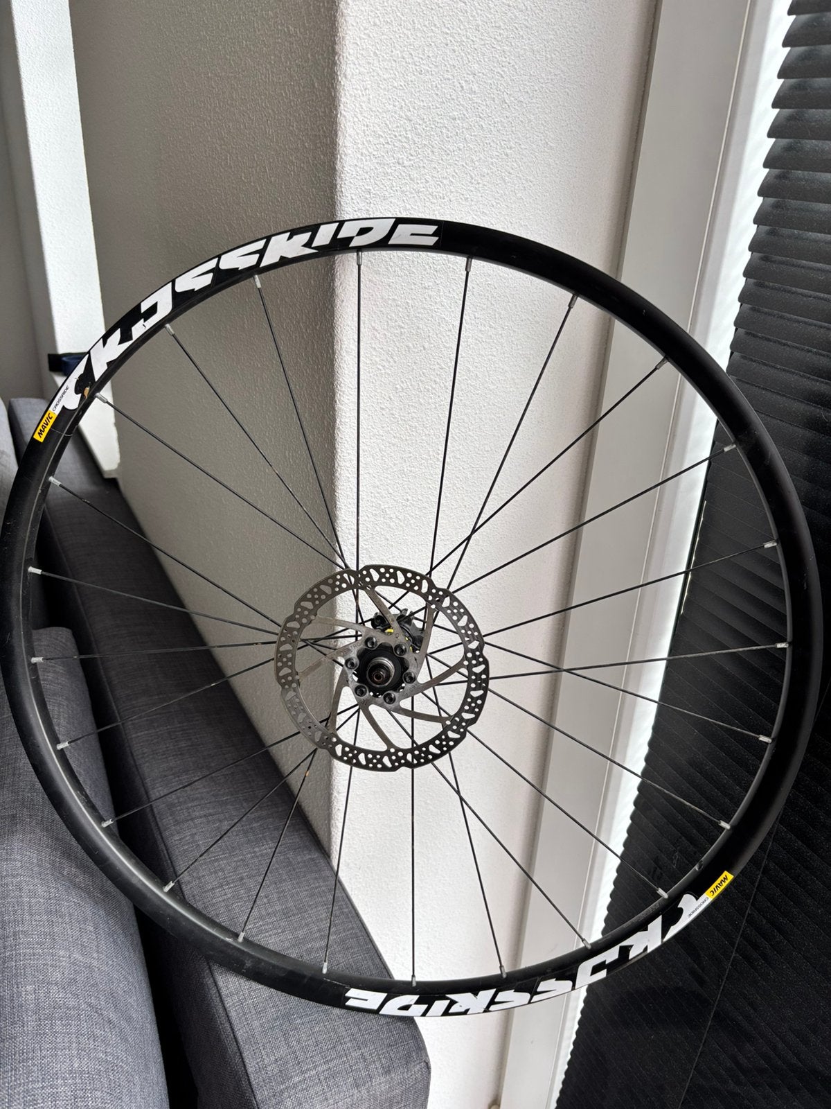 Mavic Crossride Front Wheel QR 10mm 700 28” 622-21C + disc, Wiel, Gebruikt, Ophalen of Verzenden, Aluminium
