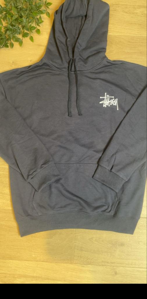 Stussy Hoodie Donkerblauw Maat L, Verzenden, Zo goed als nieuw, Maat 48/50 (M), Blauw