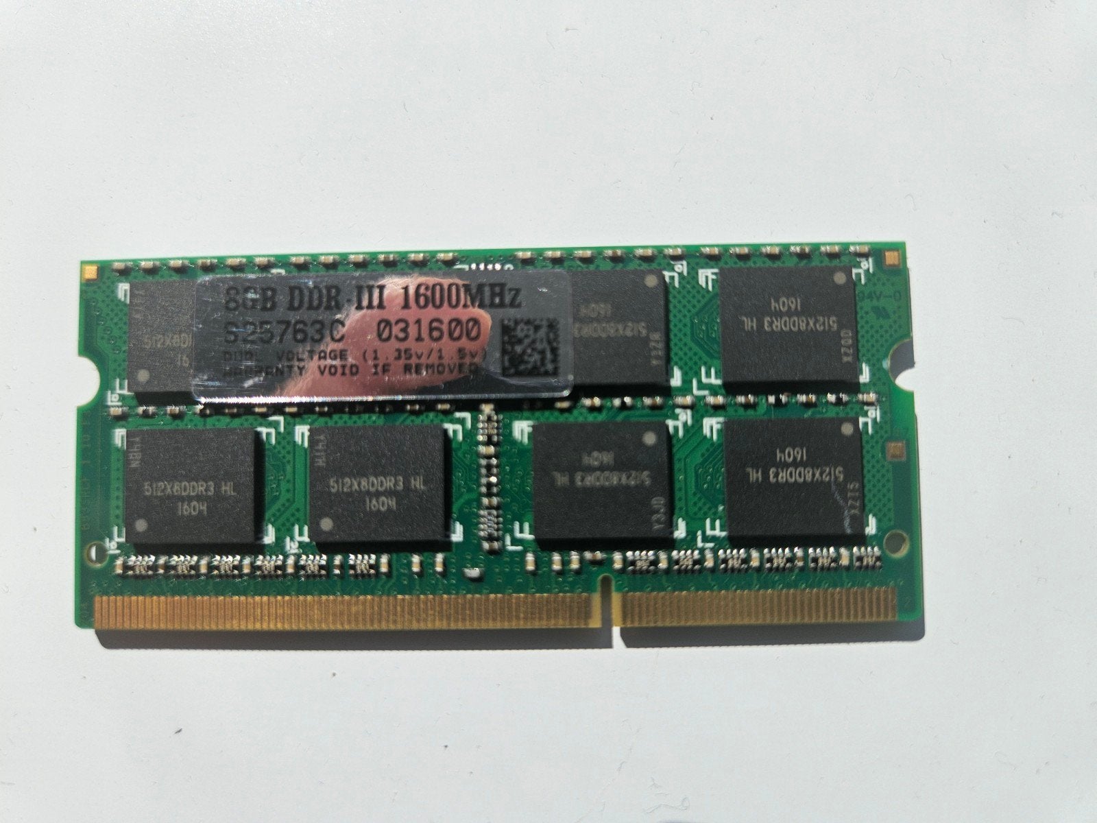 SODIMM DDR 8GB 1600Mhz, Computers en Software, RAM geheugen, Gebruikt, 8 GB, DDR3, Ophalen of Verzenden