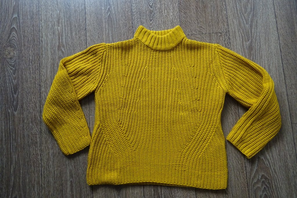 Okergele trui van Pieces, Geel, Ophalen of Verzenden, Zo goed als nieuw, Maat 34 (XS) of kleiner