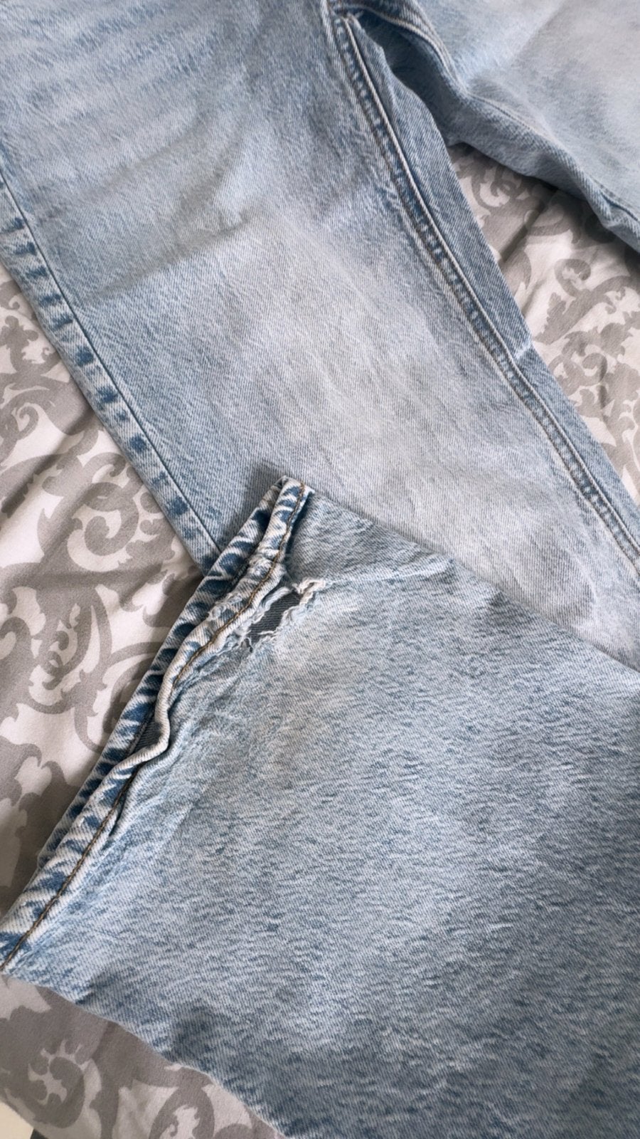 𝐒𝐓𝐑 𝐓𝐄𝐄𝐍 𝐟𝐥𝐚𝐫𝐞𝐝 𝐣𝐞𝐚𝐧𝐬 𝐦𝐚𝐚𝐭 𝟑𝟐, Kleding | Dames, Spijkerbroeken en Jeans, Ophalen, Gedragen, Blauw, W30 - W32 (confectie 38/40)