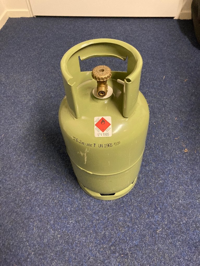 Stalen Propaan Gasfles 5kg / 6kg – Gekeurd tot 2032/, Caravans en Kamperen, Ophalen, Zo goed als nieuw