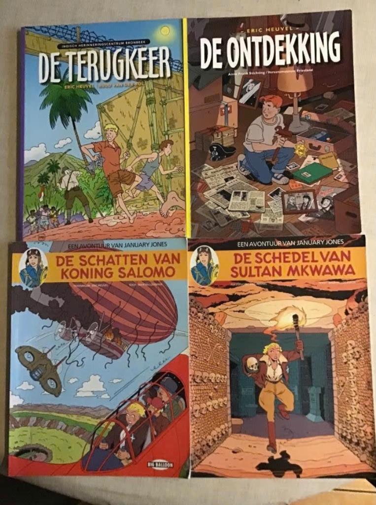 4 uitgaves van Eric Heuvel (January Jones), Boeken, Meerdere stripboeken, Ophalen of Verzenden, Zo goed als nieuw