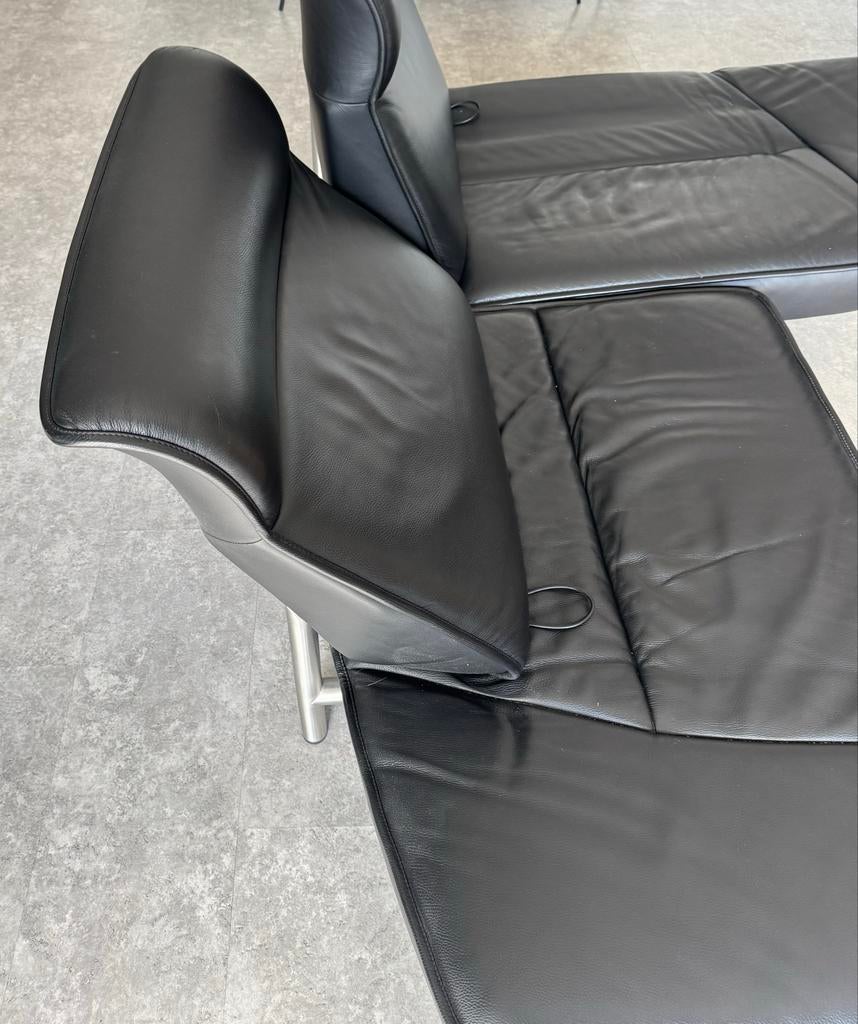 De Sede DS 450 zwart leren design  bank, Huis en Inrichting, Banken | Bankstellen, Ophalen, Gebruikt, 150 tot 200 cm, Tweepersoons